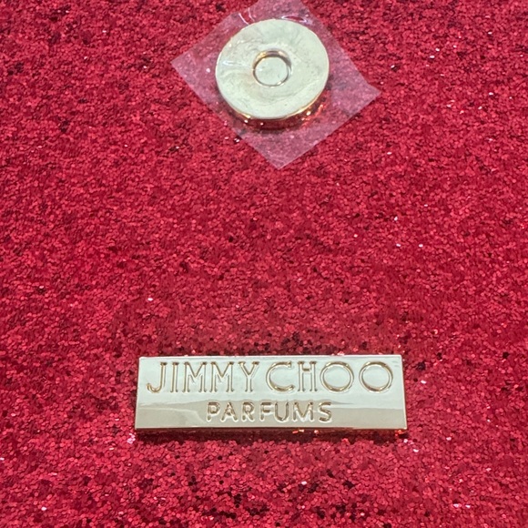 Jimmy Choo Glittering Red Clutch with Gold Chain - Picture 6 of 6